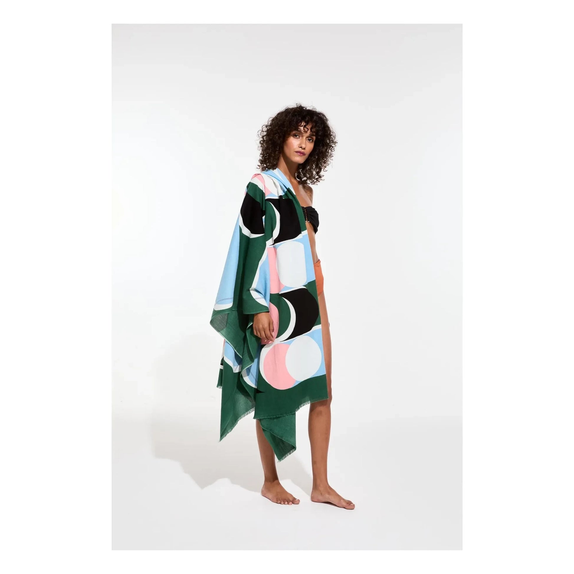 Mapoésie - Beach towel Corolle | Green