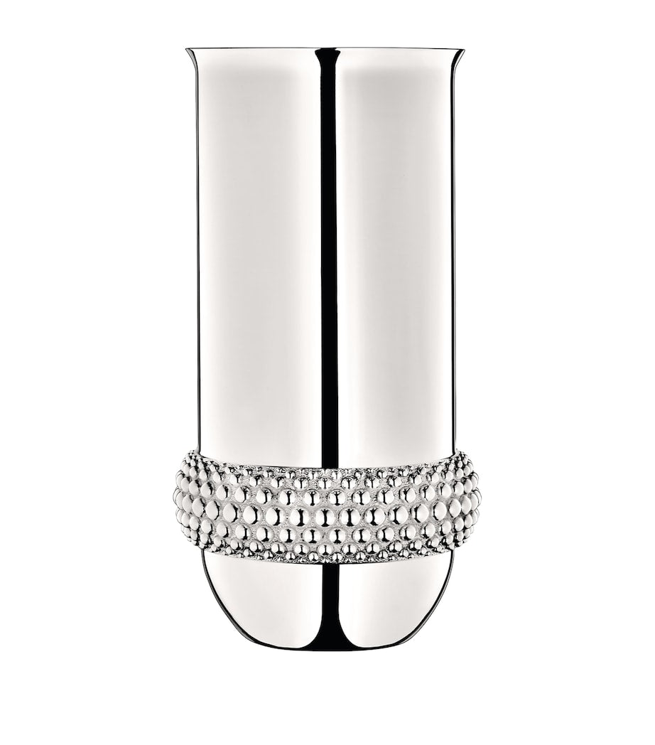Christofle Silver-Plated Perles Vase (29cm)