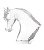 Lalique Crystal Horse Head Sculpture (38cm)