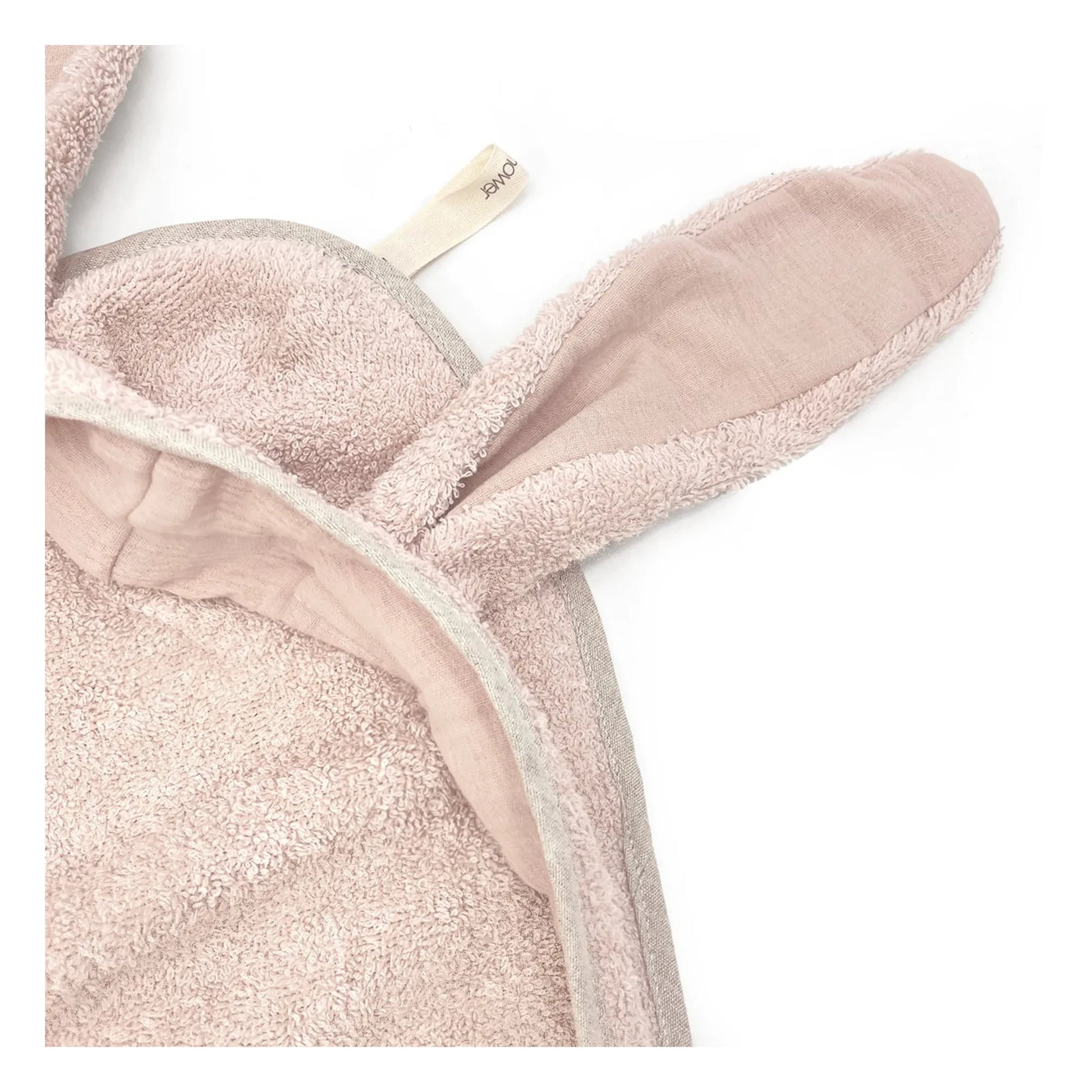 Babyshower - Bunny bath cape | Pale Pink