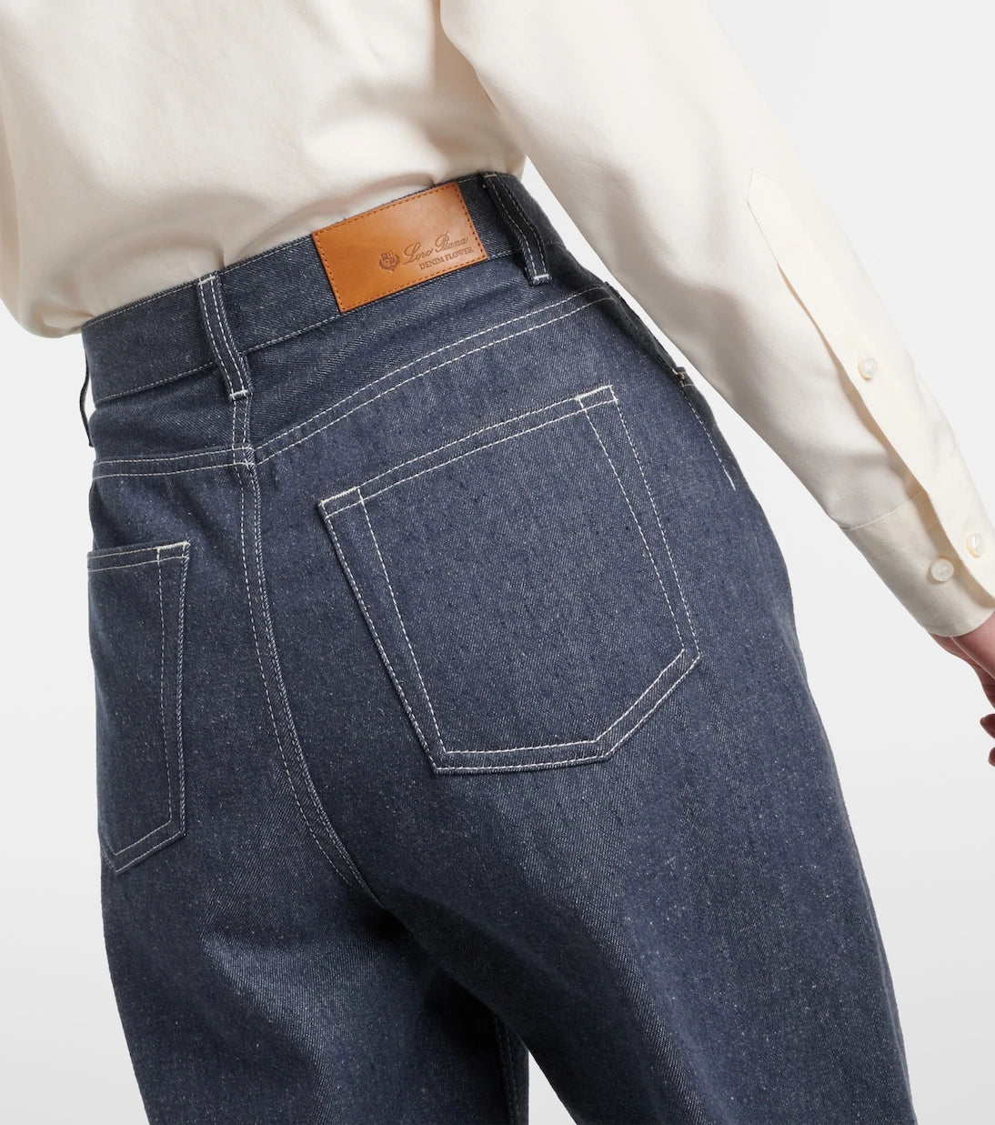 Loro Piana - Tye high-rise wide-leg jeans