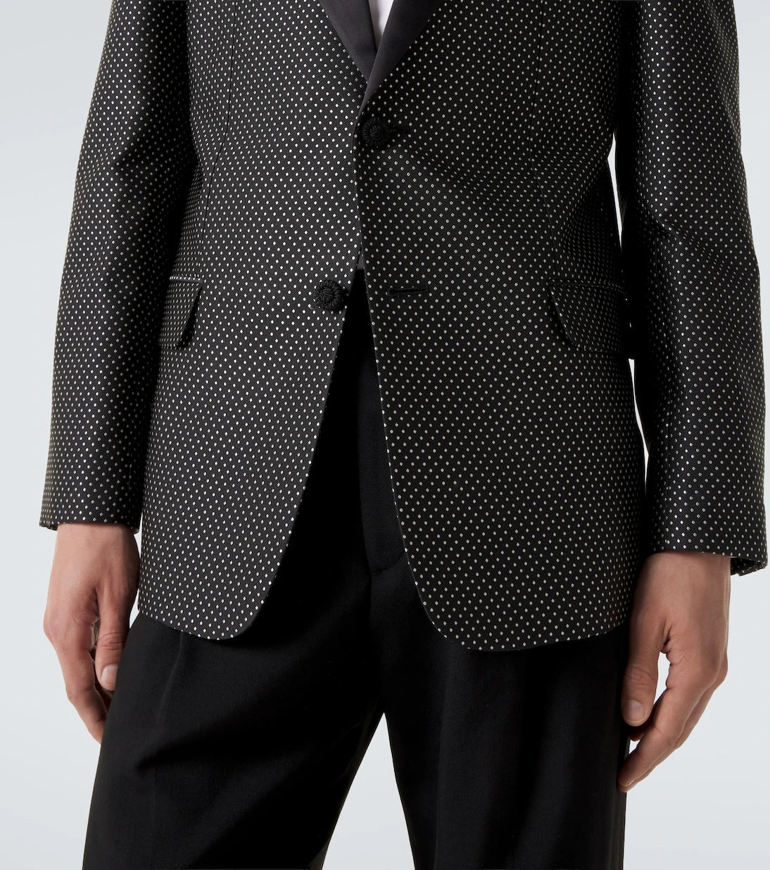 Valentino - Polka-dot jacquard tuxedo jacket