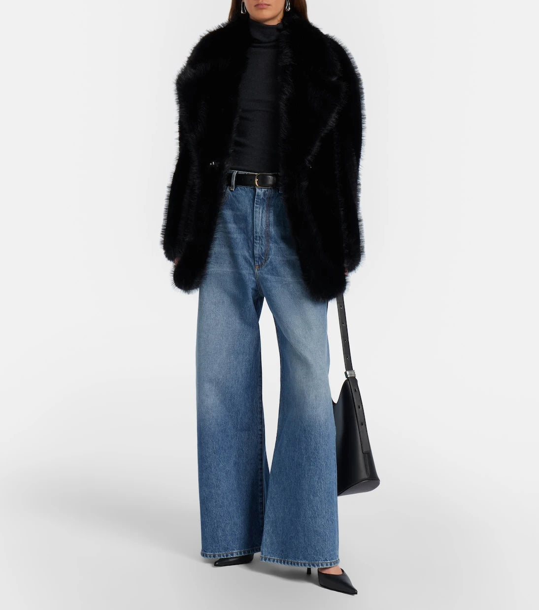 Sportmax - Dangri faded wide-leg jeans