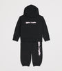 Palm Angels Kids Cotton Blurred Logo Hoodie (4-12 Years)