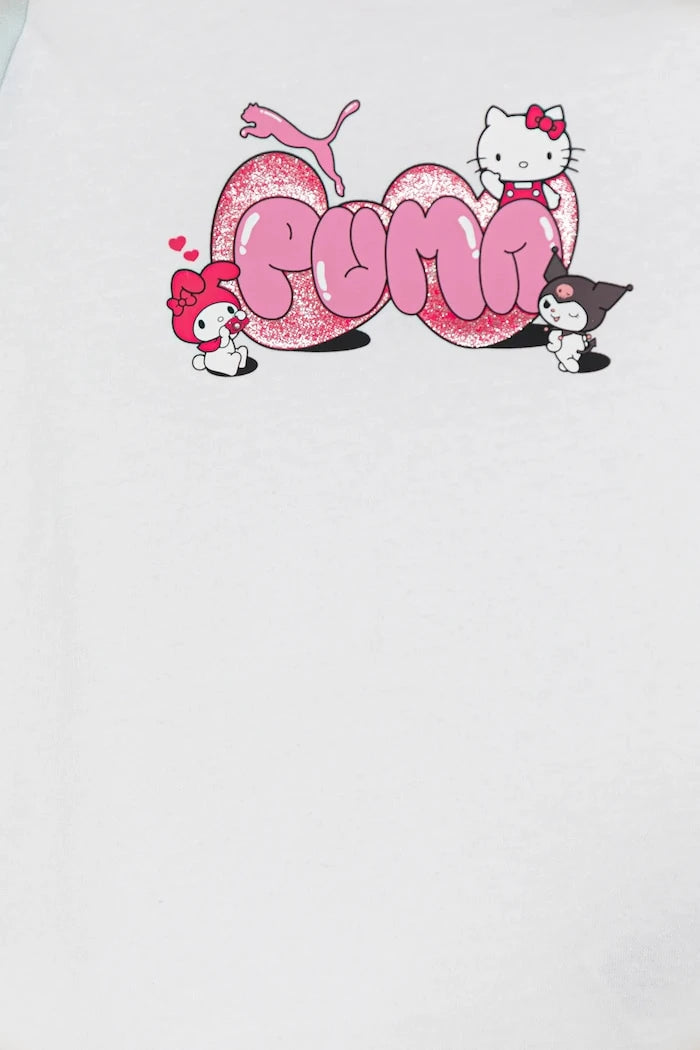 Puma PUMA X HELLO KITTY & FRIENDS Slim Tee Çocuk Pamuklu Tişört