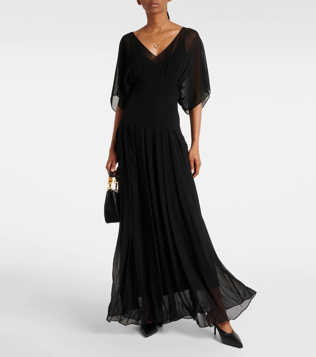 Max Mara - Murge draped silk gown
