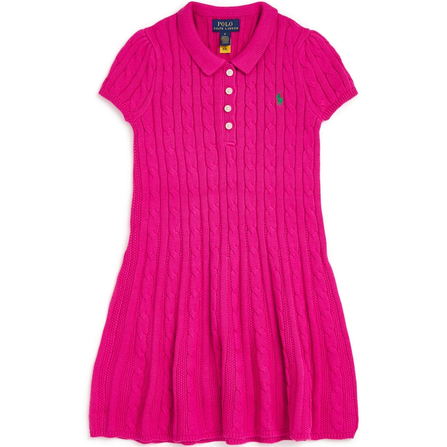 Cotton Cable-Knit Dress (2-6 Years)