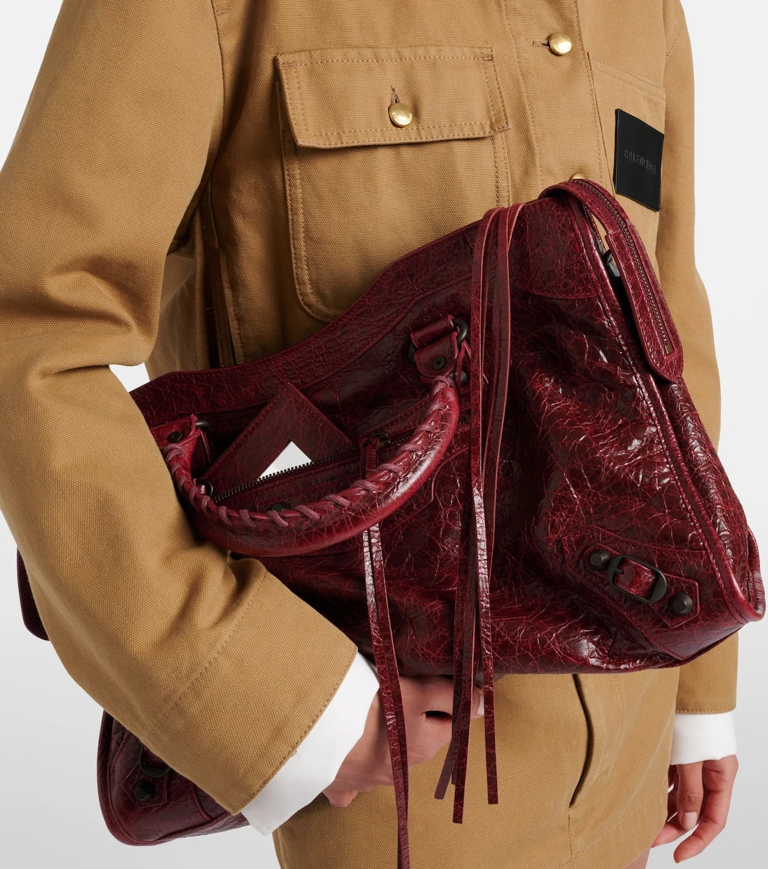 Balenciaga - Le City Medium leather top-handle bag