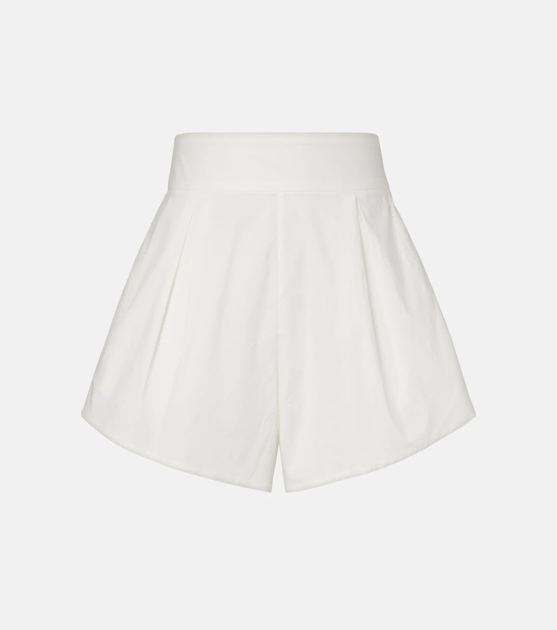 Adriana Degreas - Solid pleated cotton shorts