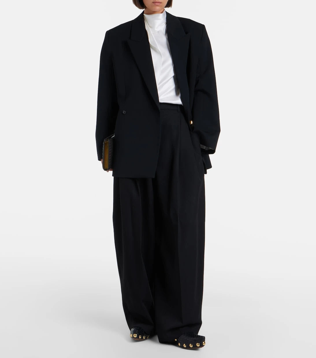 Bottega Veneta - Double-breasted wool blazer