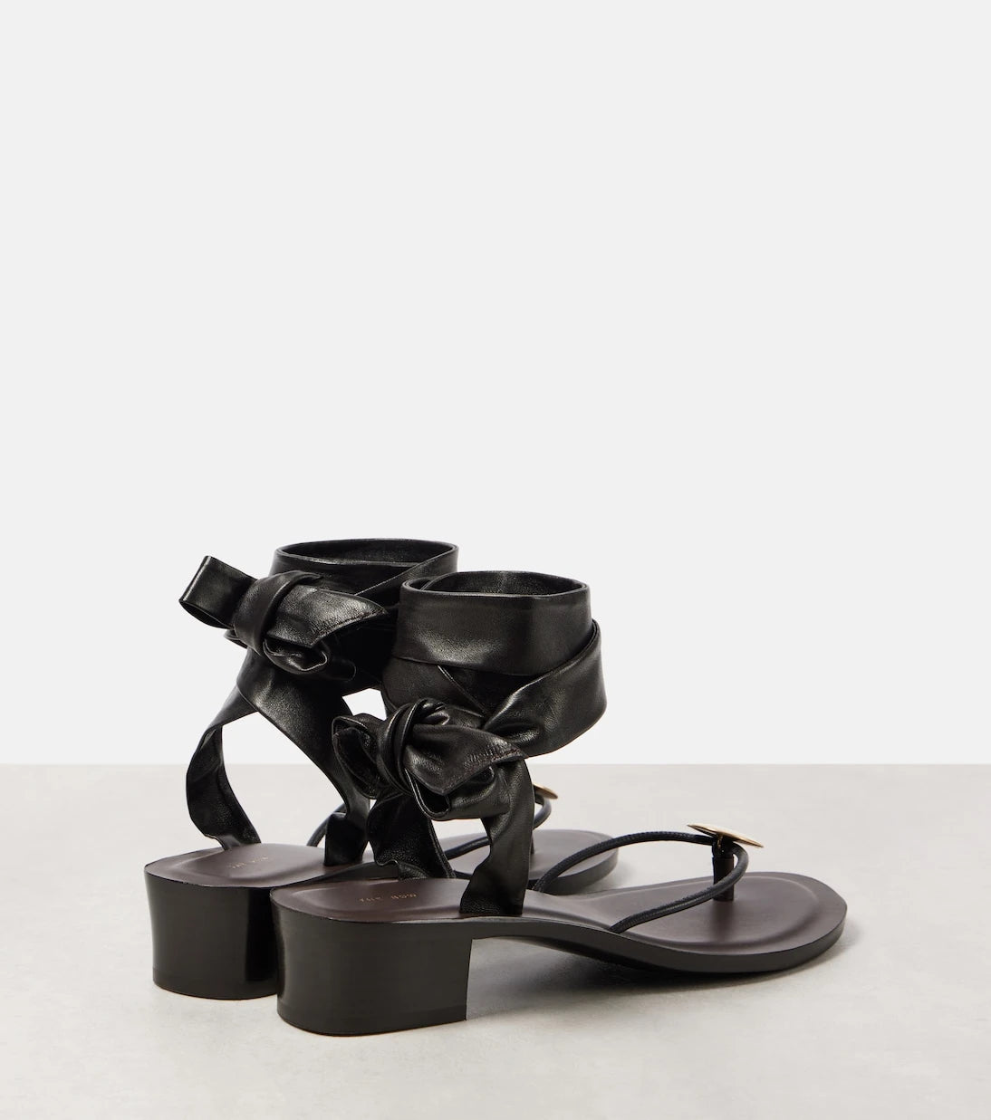 The Row - Cord leather thong sandals