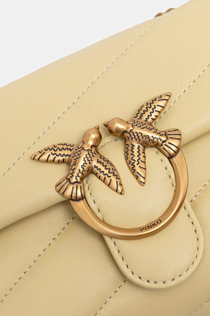 Pinko чанта crossbody дамска от кожа
