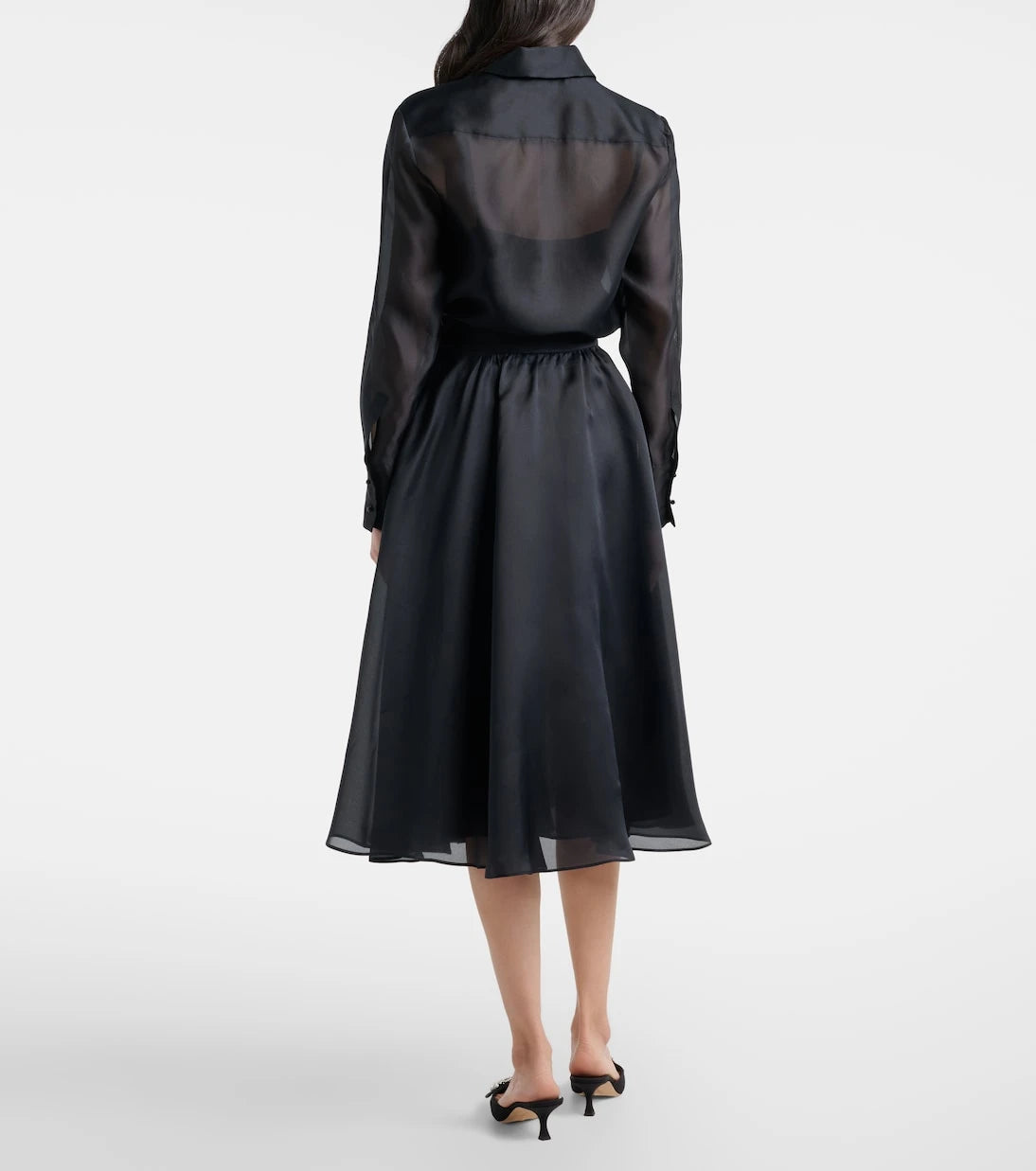 Max Mara - Calle silk midi skirt