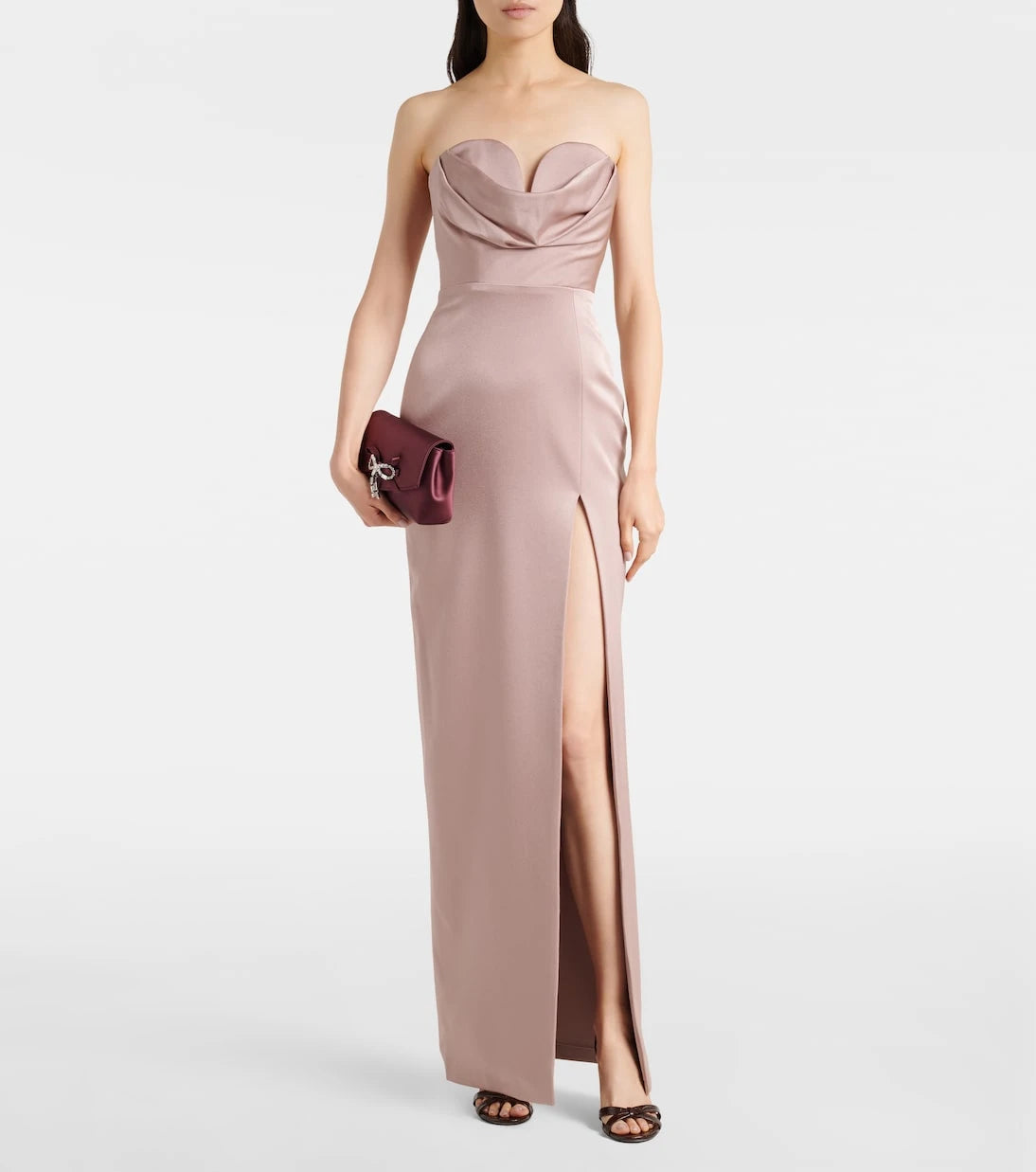 Jimmy Choo - Soft Bow Mini embellished satin clutch