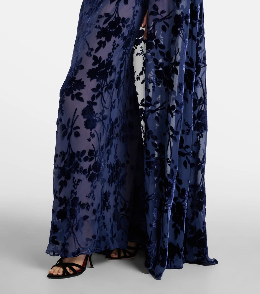 Rodarte - Caped off-shoulder jacquard maxi dress