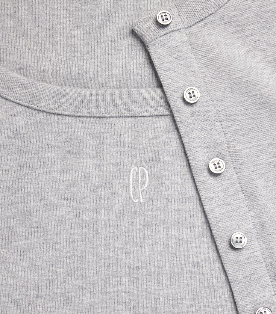 Claudie Pierlot Grey Cotton Layered Cardigan