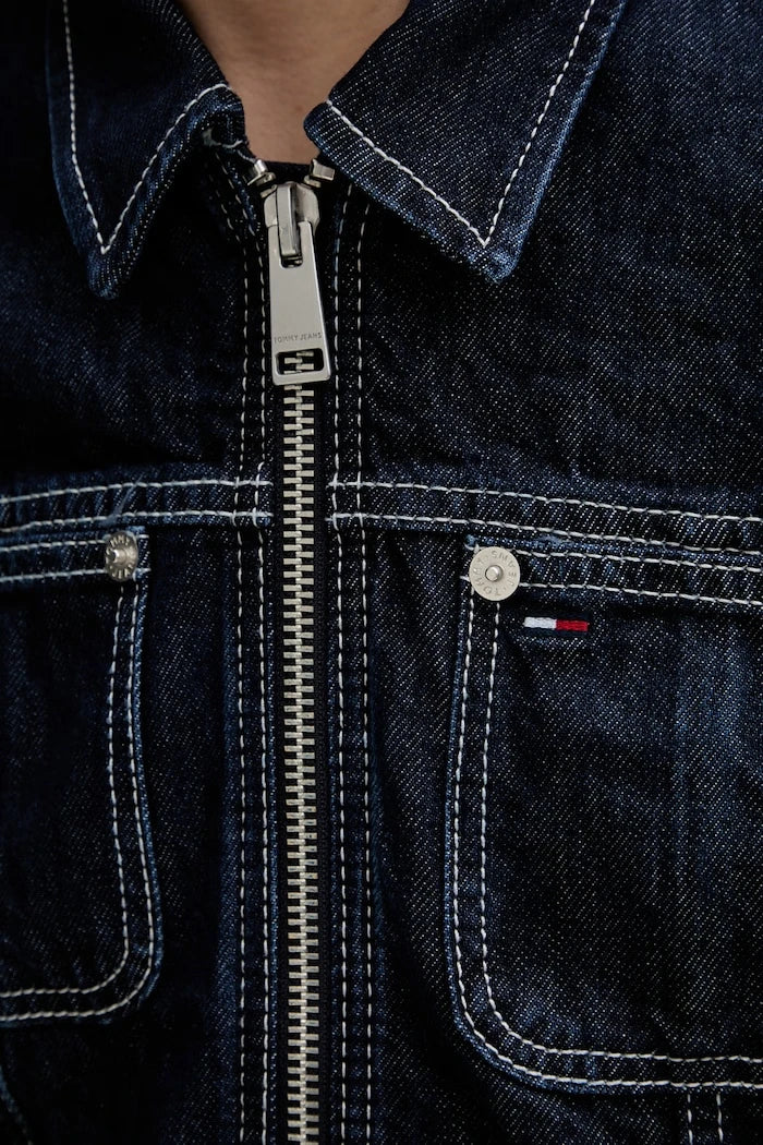 Tommy Jeans преходно яке дамско от деним