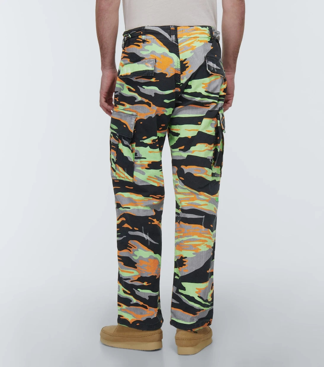 ERL - Printed cotton cargo pants
