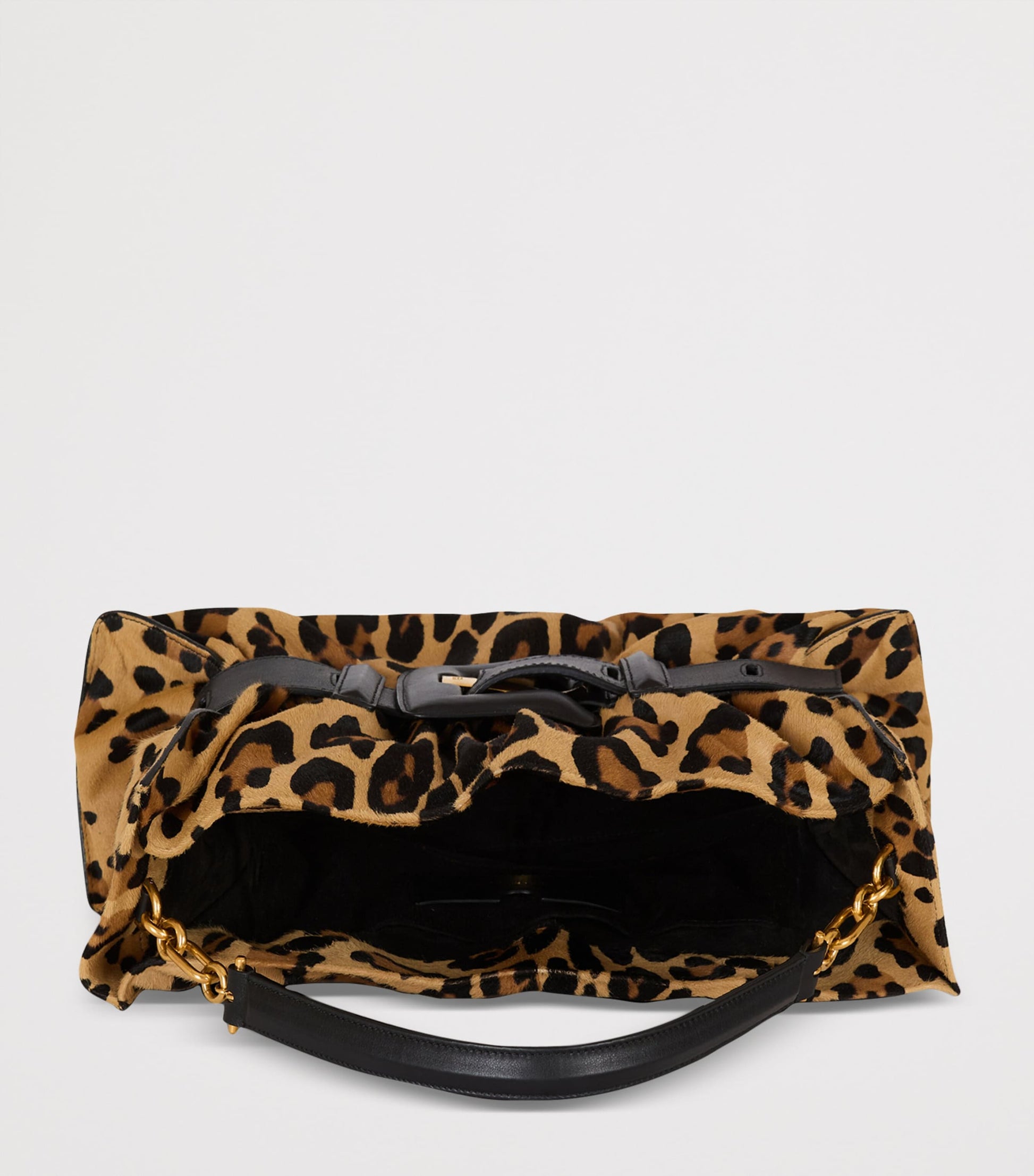 Medium Leopard Anthem Shoulder Bag WKS MULTI/ NOIR