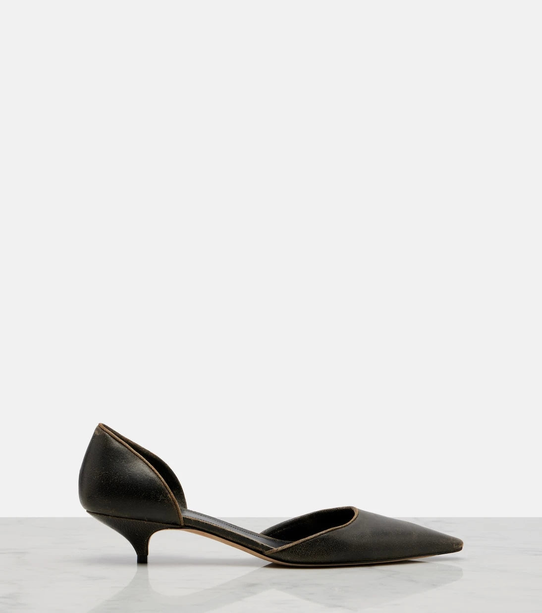 The Row - Liisa D'Orsay suede pumps