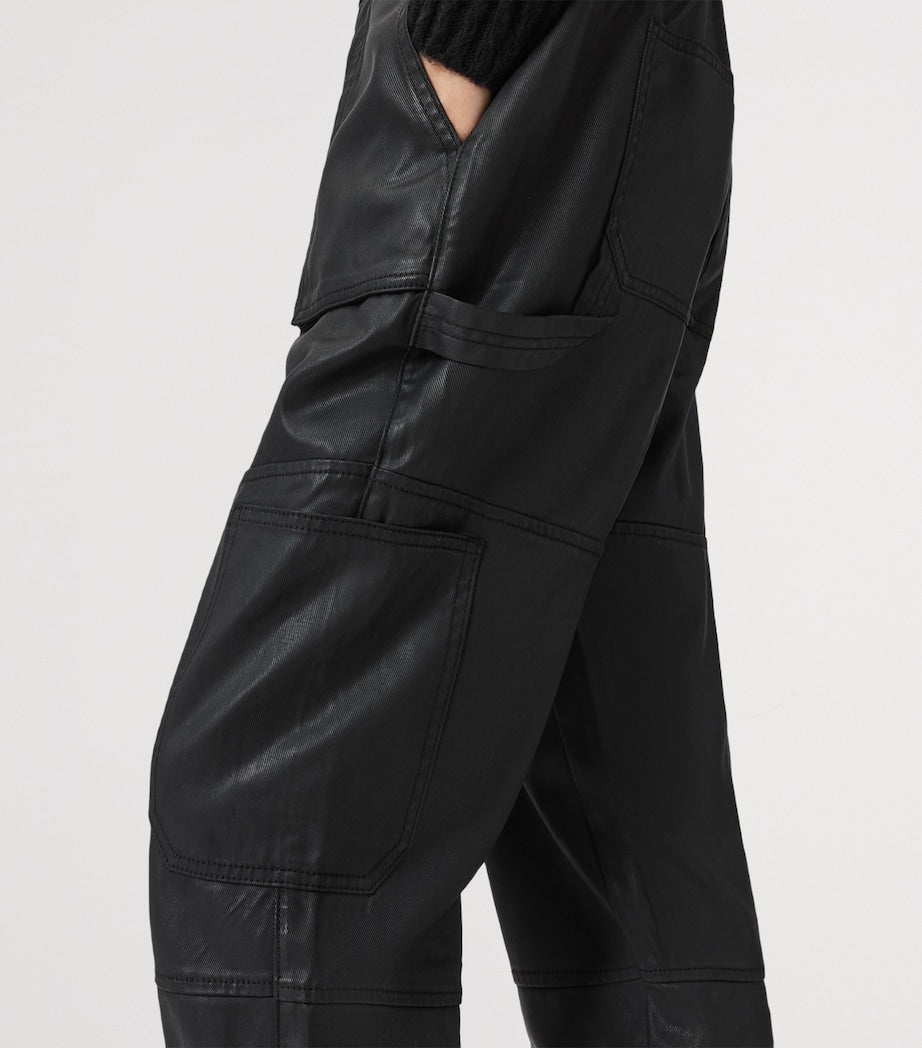 Waxed Denim Mila Cargo Trousers