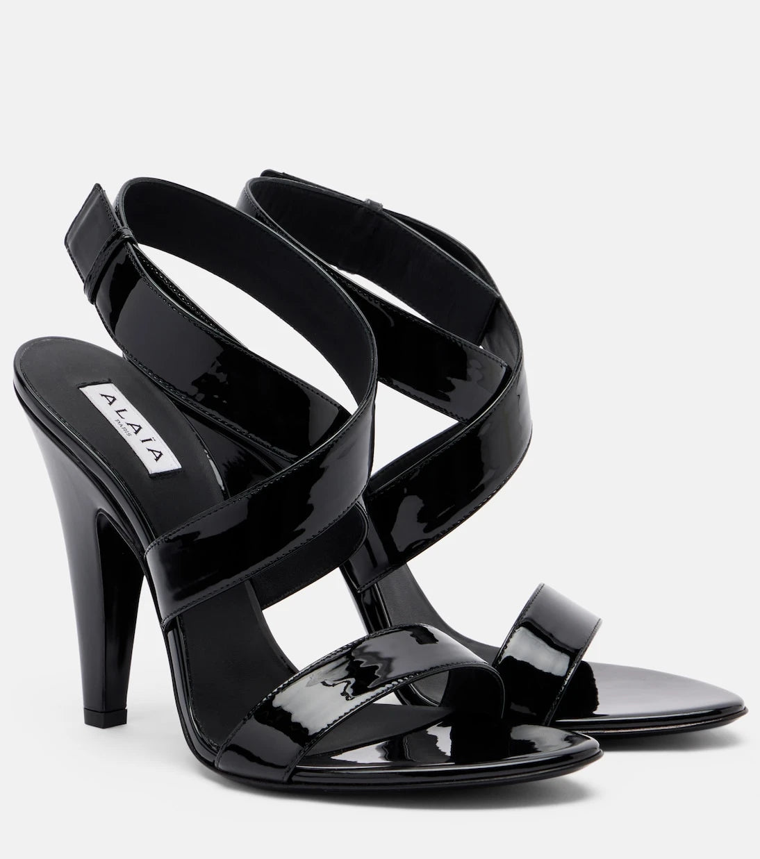 Alaïa - Cone patent leather sandals