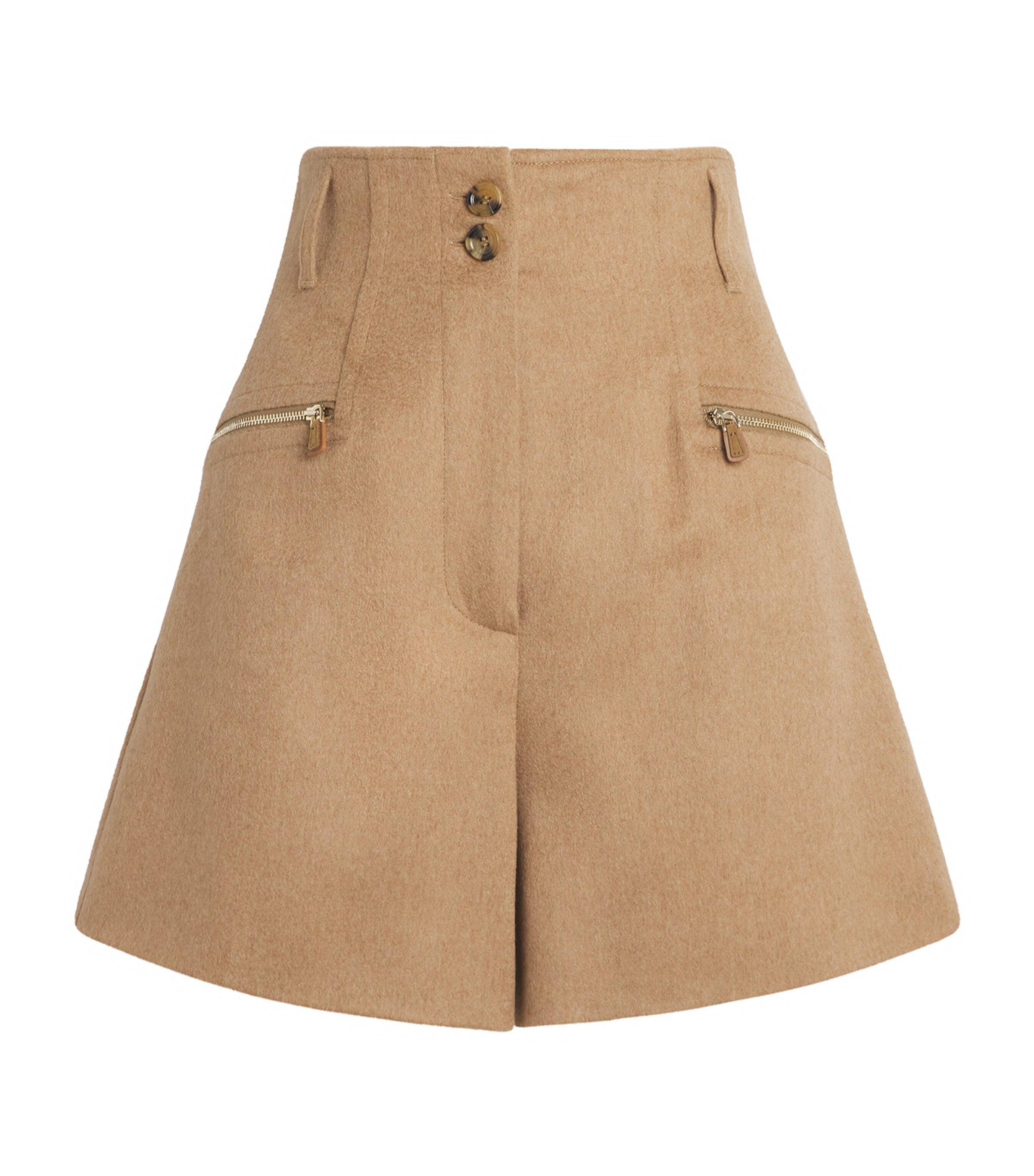 Max Mara Beige Wool Shorts
