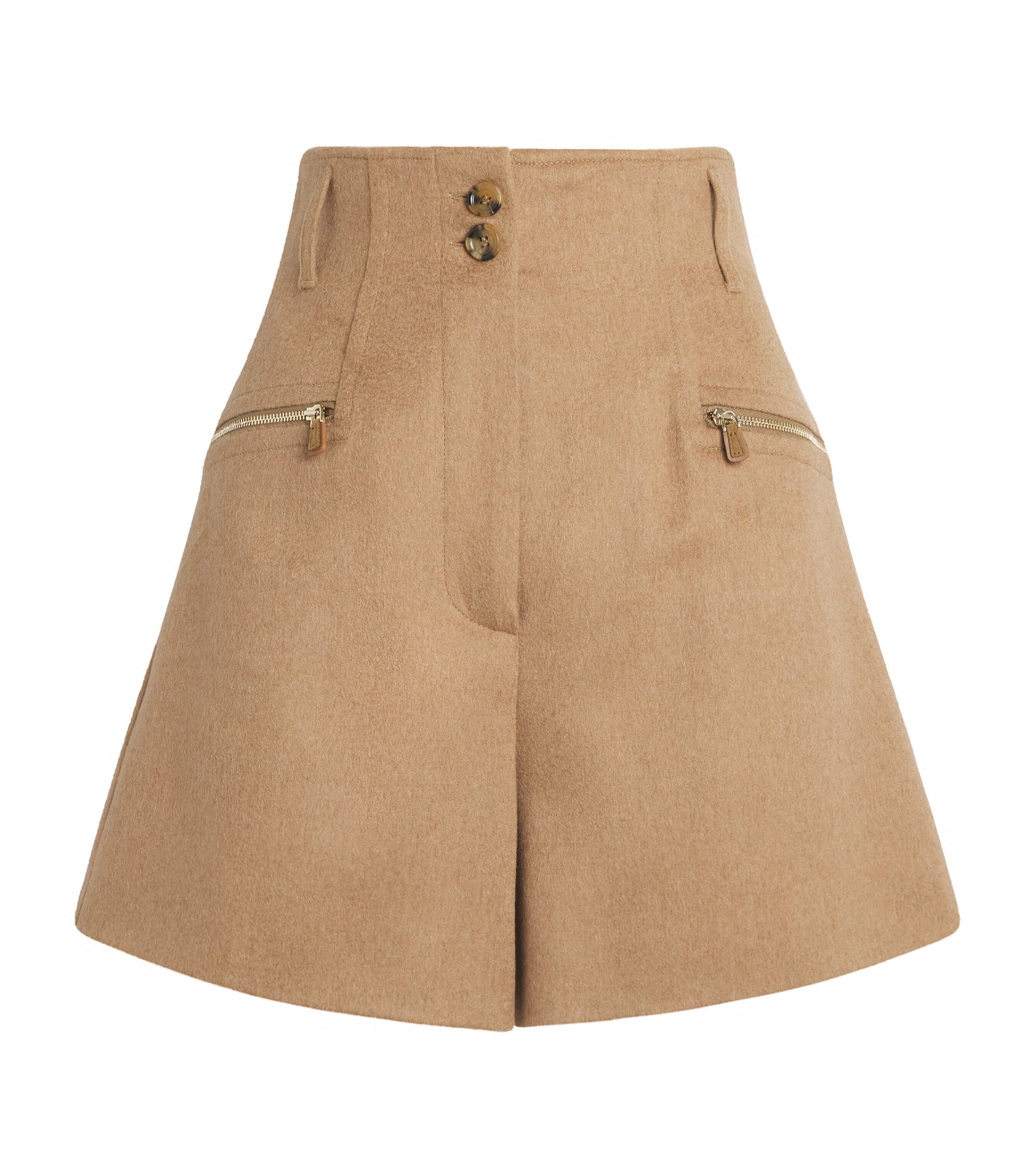 Max Mara Beige Wool Shorts
