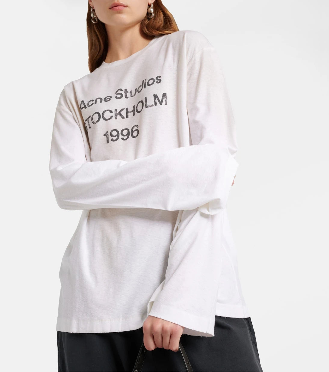 Acne Studios - Logo oversized cotton-blend T-shirt