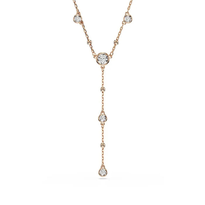 Swarovski kadın altın kaplama zirkon kolye IMBER