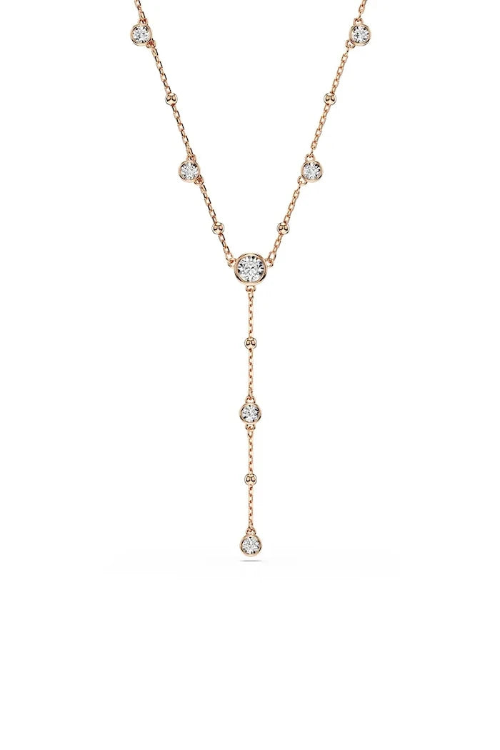 Swarovski kadın altın kaplama zirkon kolye IMBER
