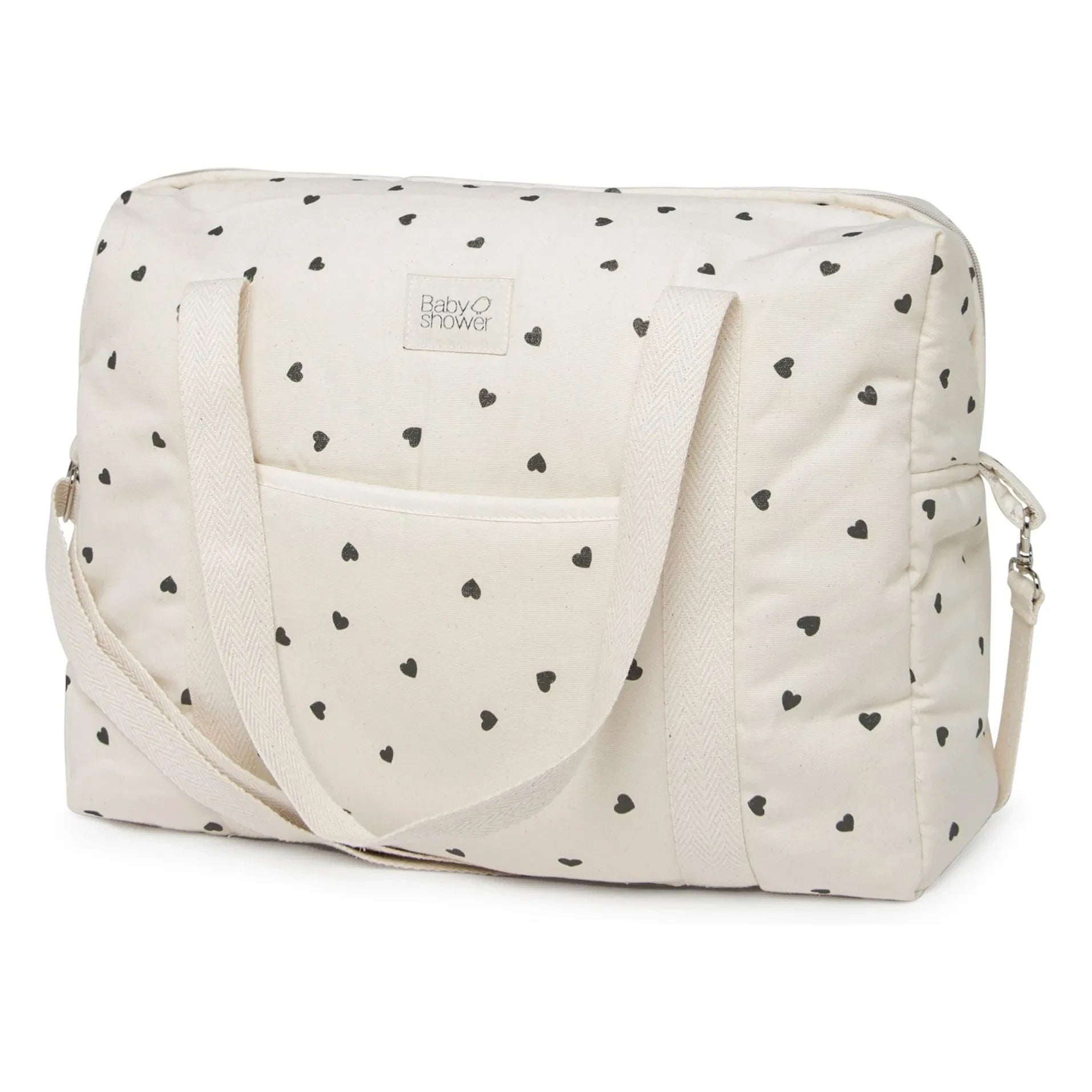 Babyshower - Camila Cœurs diaper bag | White