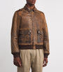 Brown Sheep Leather Flight Jacket