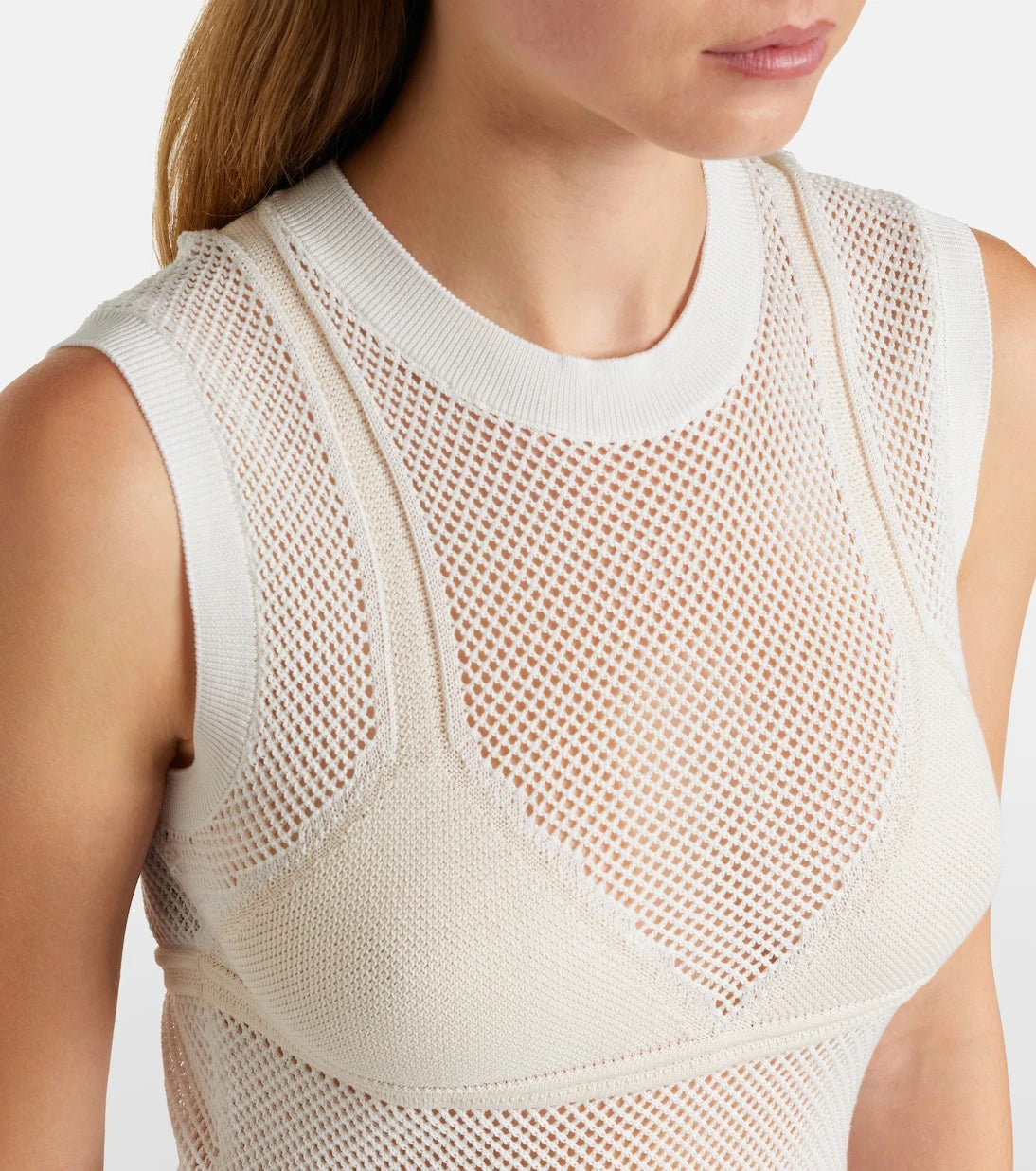 Stella McCartney - Crochet cotton midi dress