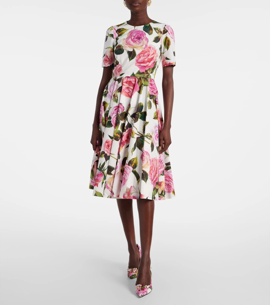 Dolce&Gabbana - Floral cotton midi dress
