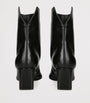 Black Leather Ona Ankle Boots 55