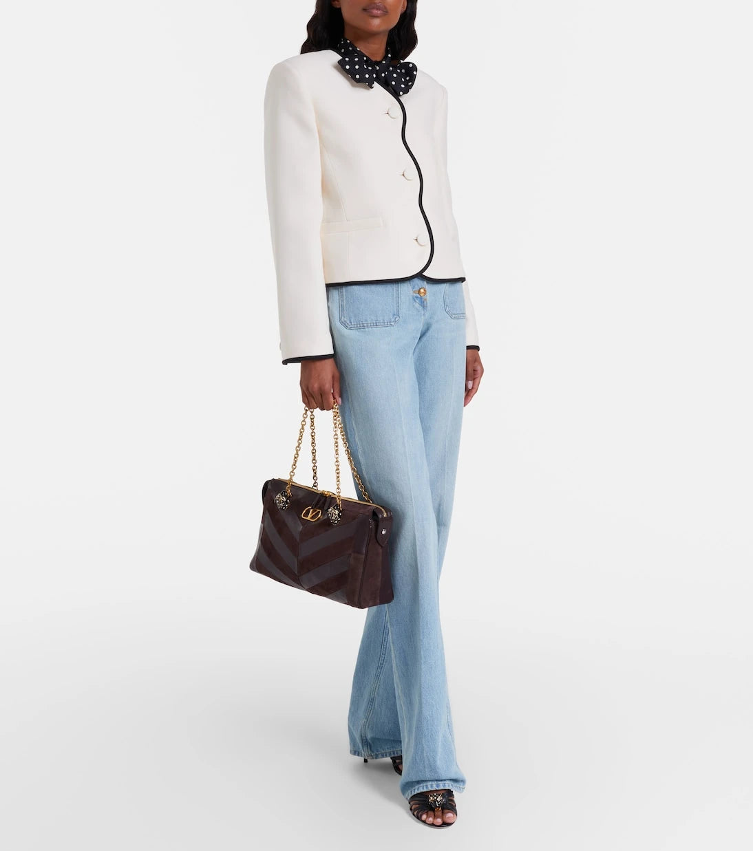 Valentino Garavani - Panthea Medium leather shoulder bag