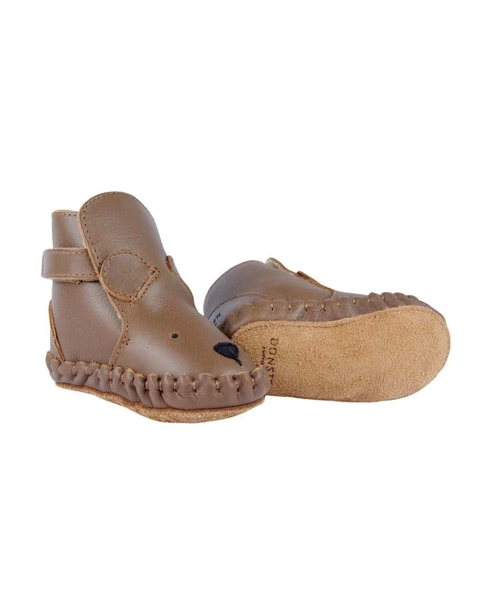 Бебешки кожени обувки Donsje Kapi Classic Booties Bear