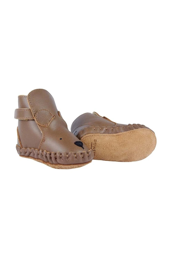 Бебешки кожени обувки Donsje Kapi Classic Booties Bear
