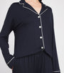 Harrods Navy Jersey Classic Pyjama Set