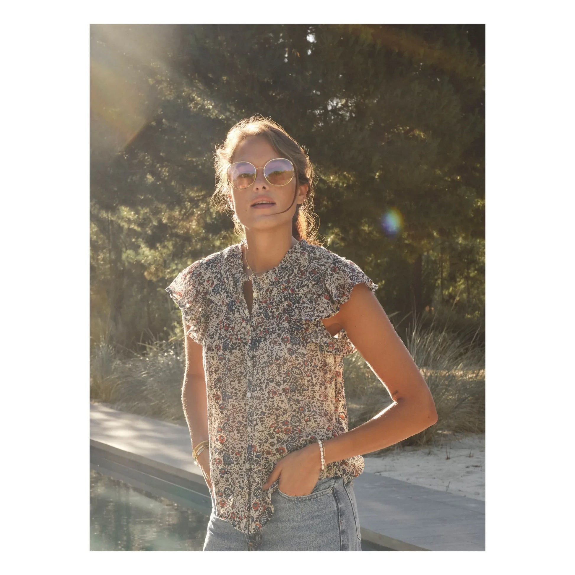 M.A.B.E. - Cass blouse | Indigo