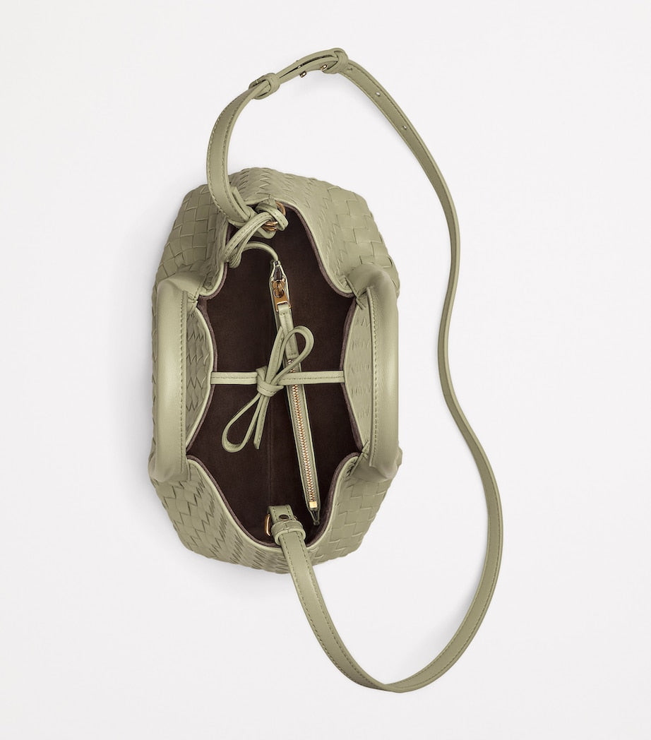 Small Leather Intrecciato Pinacoteca Tote Bag