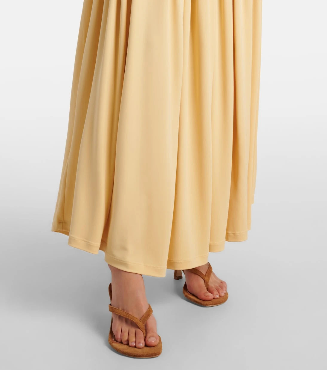 Aya Muse - Gathered jersey maxi skirt