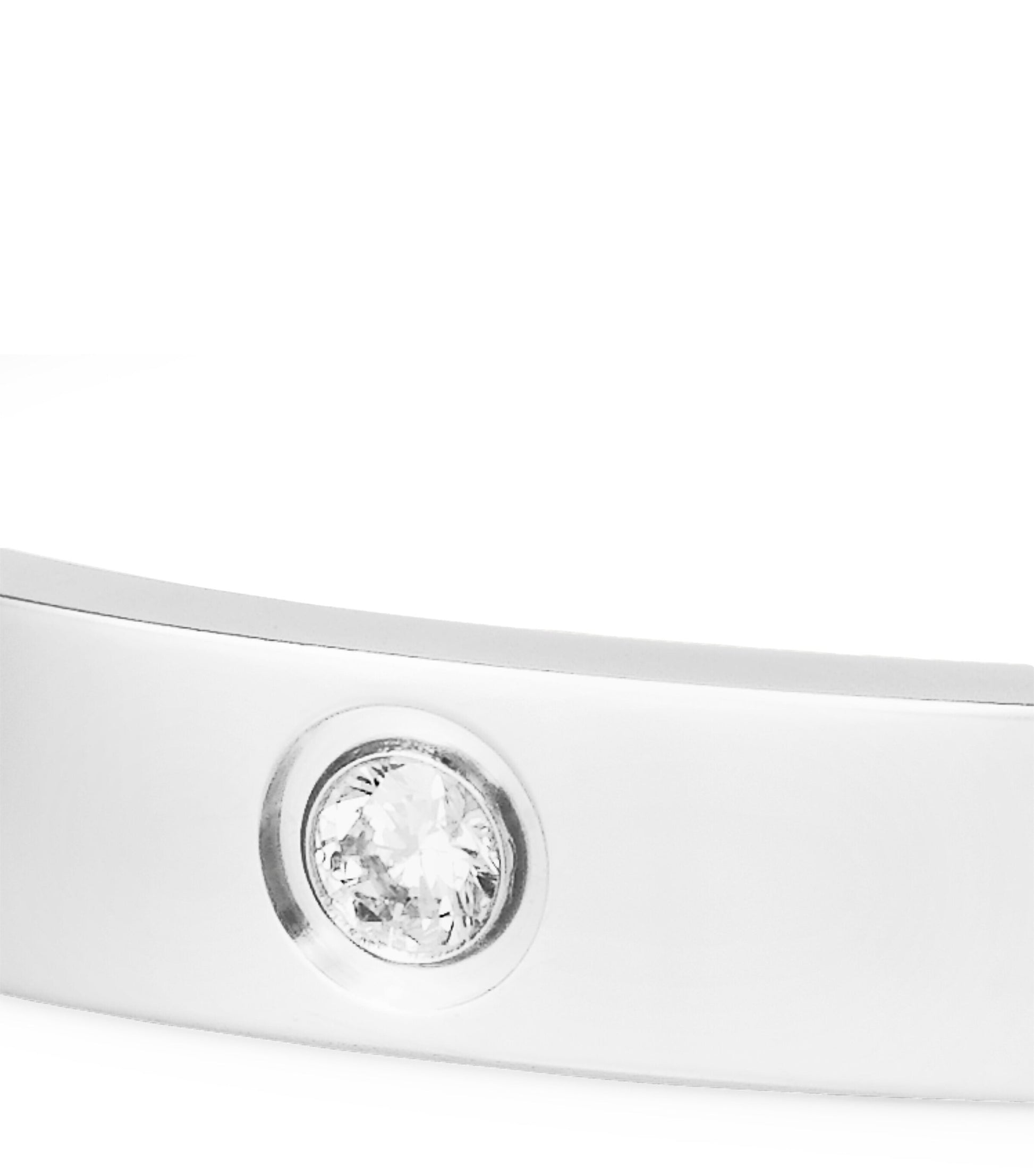 LOVE Classic White Gold 4-Diamond Bracelet