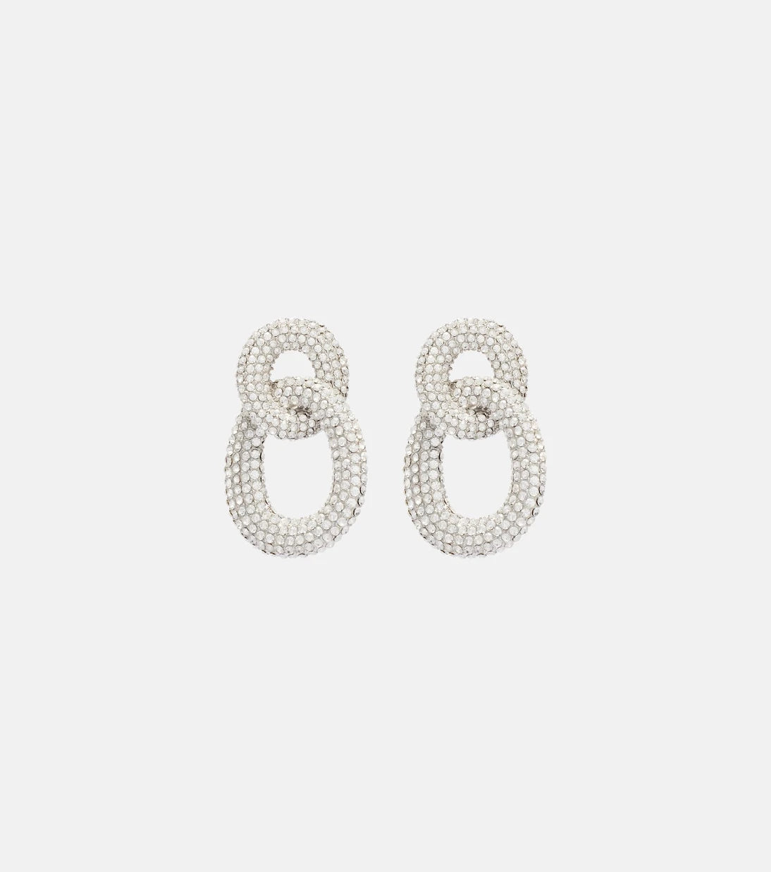 Self-Portrait - Crystal-embellished drop earrings