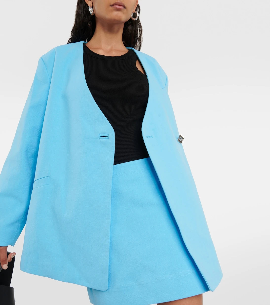 Ganni - Cotton blazer