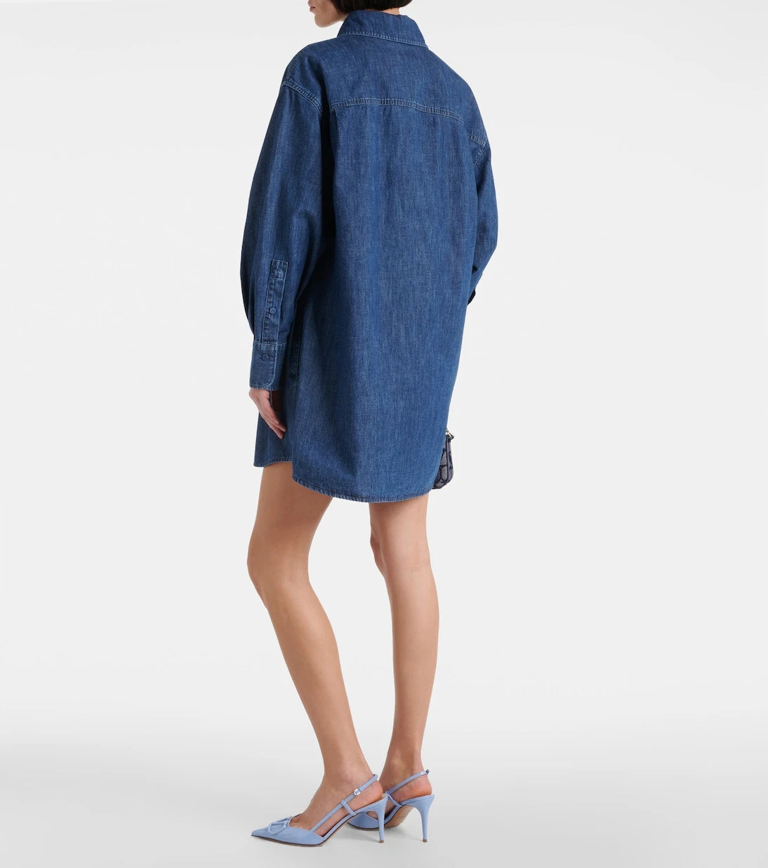 Valentino - VGold chambray denim shirt dress