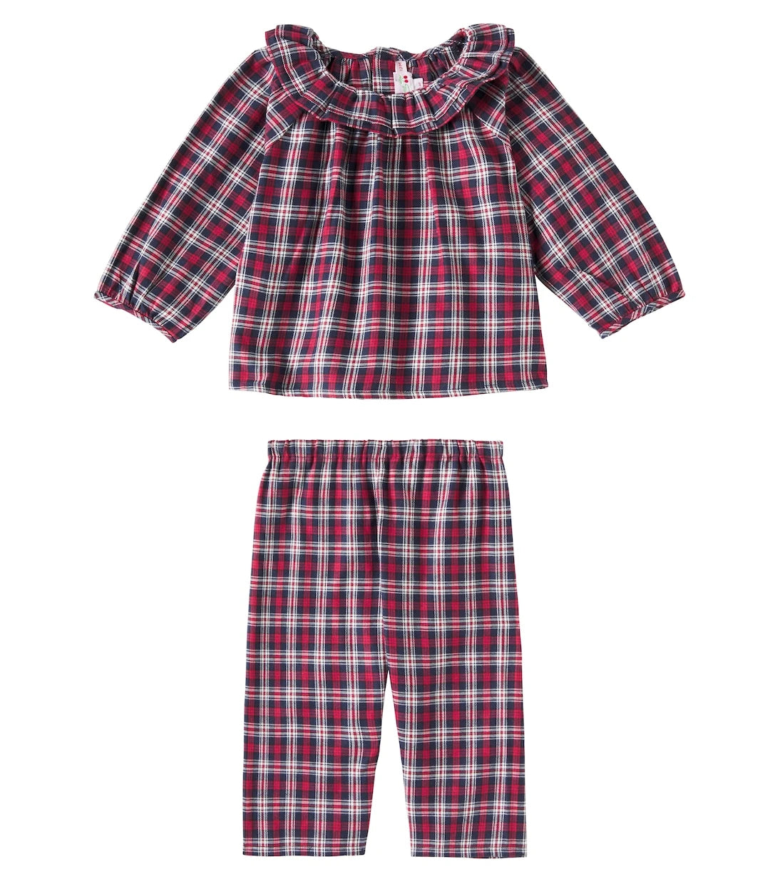 Bonpoint - Baby Barulina checked cotton pajamas
