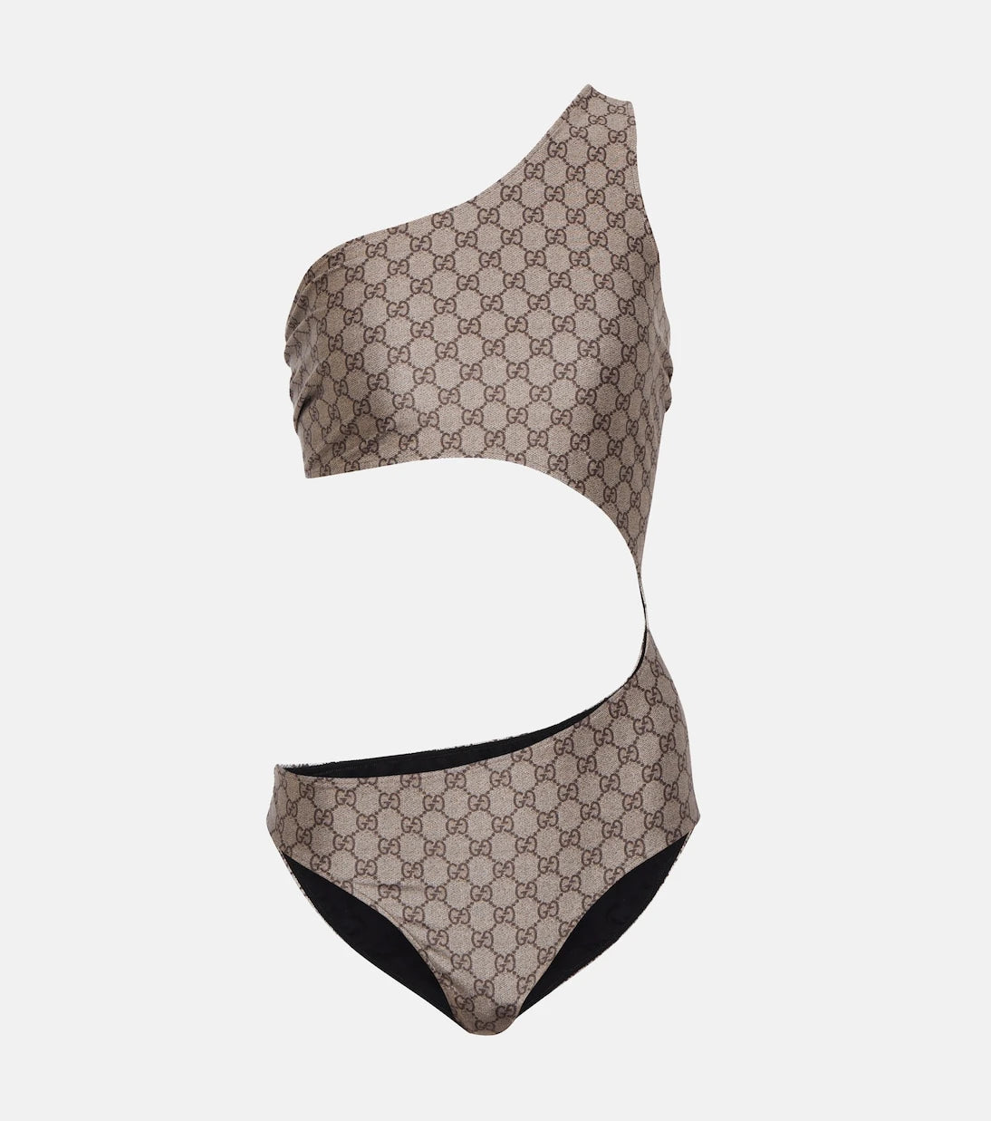 Gucci - GG cutout one-shoulder swimsuit