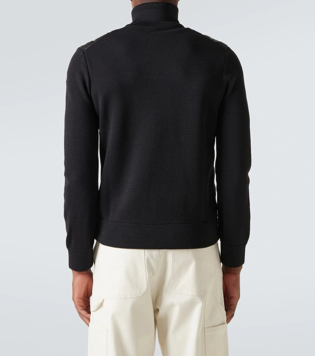 Moncler - Maglia down-paneled wool-blend jacket